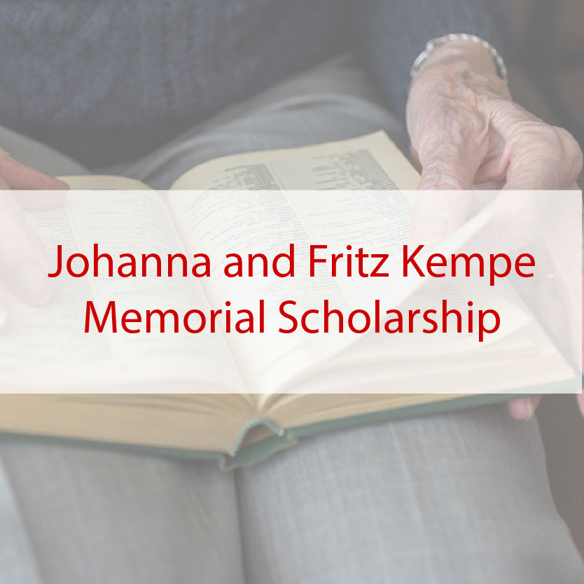 Johanna and Fritz Kempe Memorial Scholarship