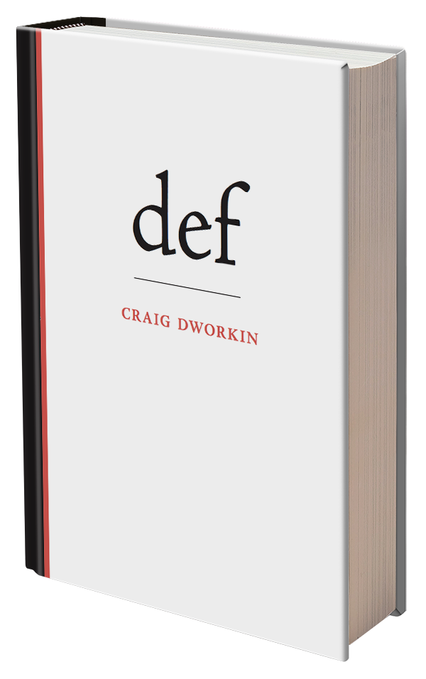 Def by Craig Dworkin